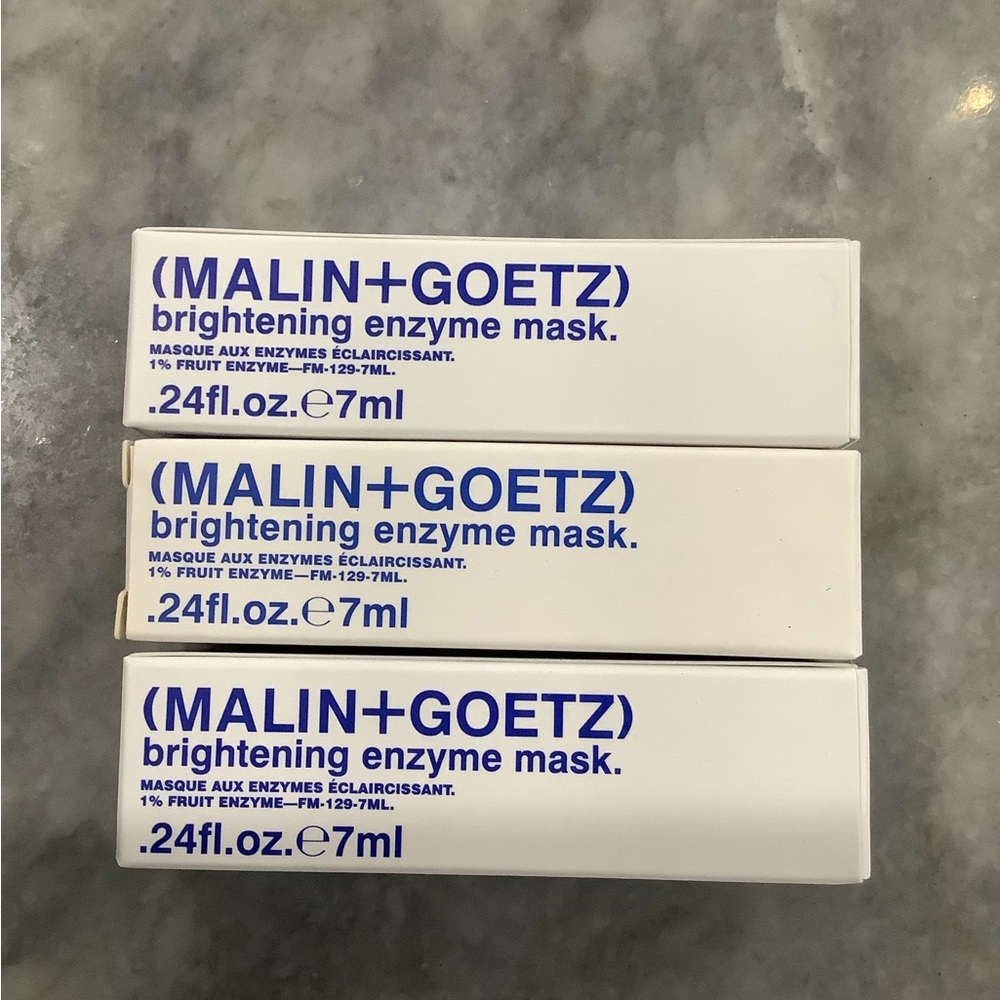 NEW IN BOXES MALIN+GOETZ Brightening Enzyme Mask 0.24 oz.
SET OF 3